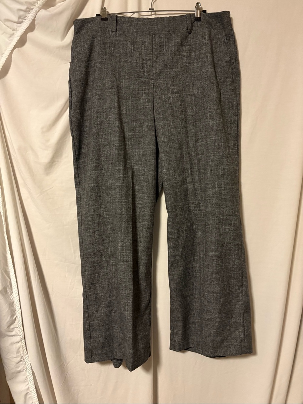 Lane Bryant Gray Wide-Leg Dress Trousers